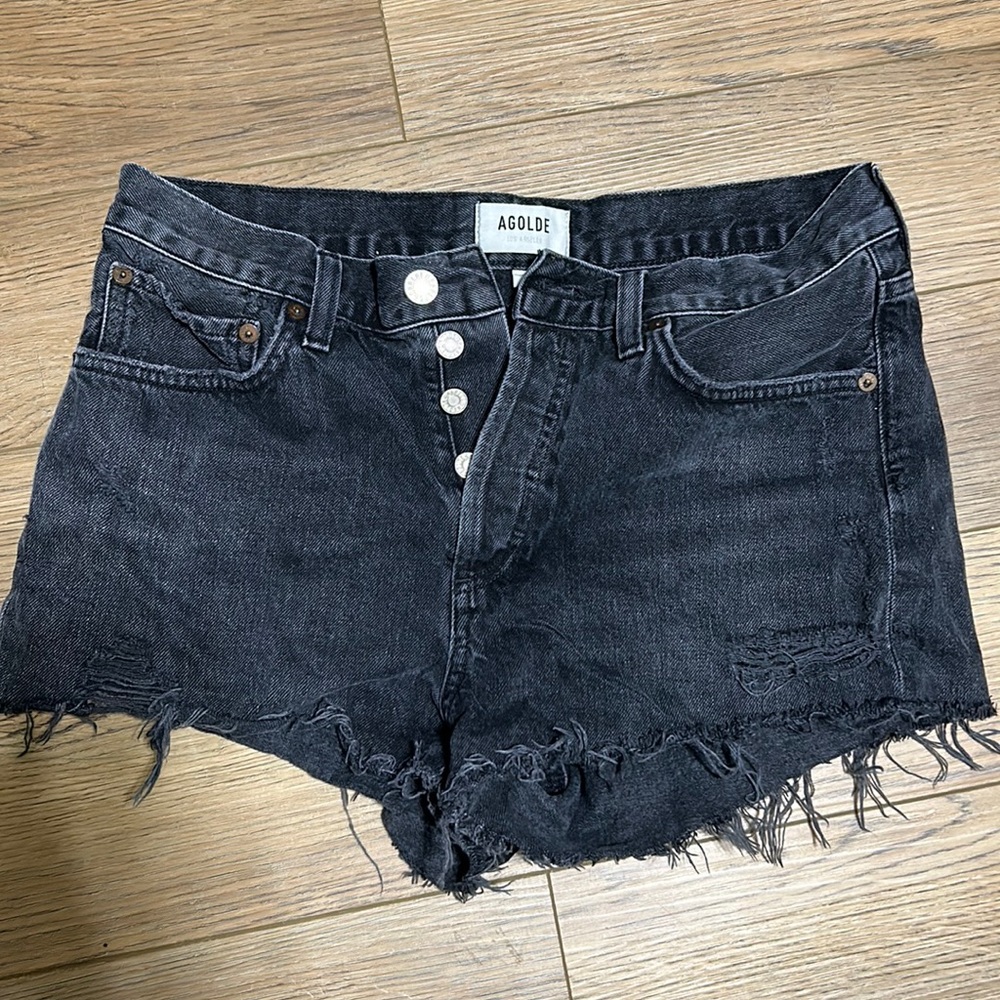 Black Jean Agolde Shorts